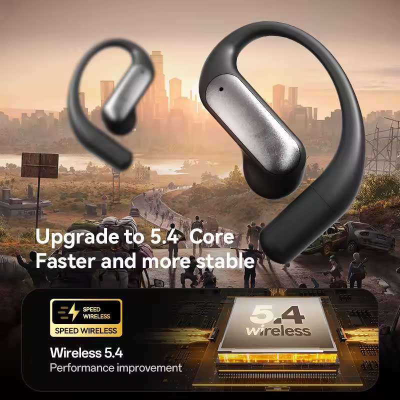 Wireless Ear-hook OWS Earphones  Bluetooth Earbuds Over the Ear Headphones True Stereo Charging Case Hands-free Mic   - ONF25 2331-4