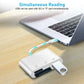 3-in-1 USB-C Adapter Card Reader MicroSD Slot TYPE-C   - ONP21 2254-6