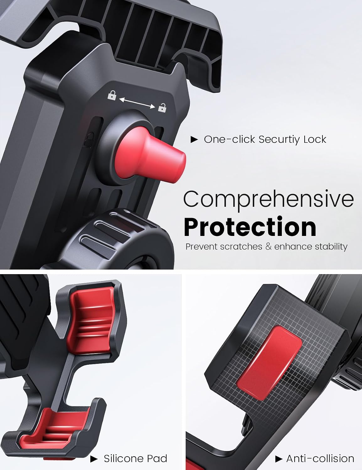 Bicycle/Motorcycle Mount Handlebar Bike Cradle Dock Swivel  - ONXW257 2618-8