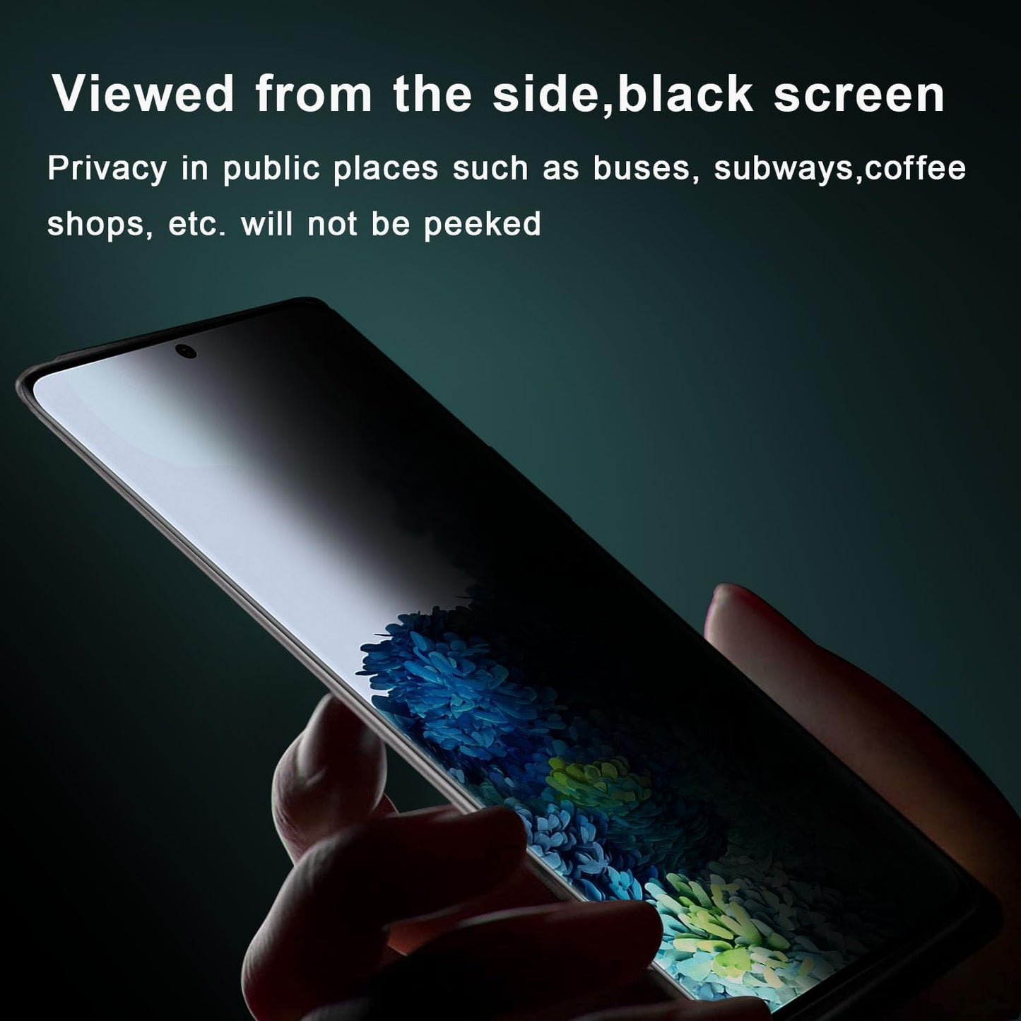 2 Pack Privacy Screen Protector Tempered Glass Anti-Spy 9H Hardness Anti-Peep 3D Edge  - ON2SP85 2326-4