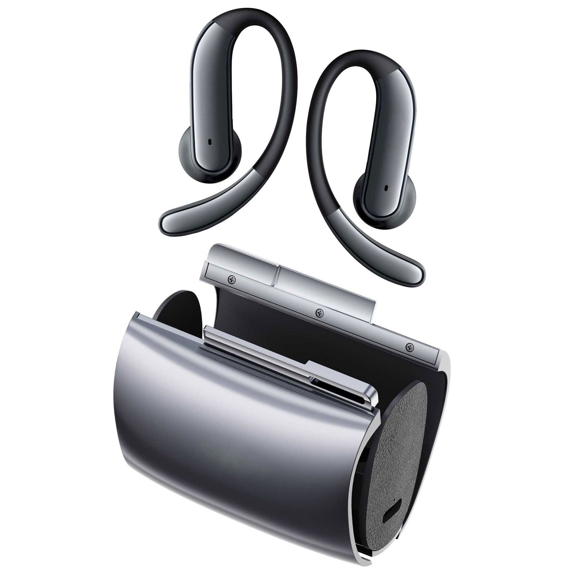 Wireless Ear-hook OWS Earphones  Bluetooth Earbuds Over the Ear Headphones  True Stereo Charging Case Hands-free Mic  - ONY81 2291-1