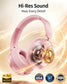 Pink Wireless Headphones Foldable Headset w Mic Earphones Earbuds  - ONXW269 2630-3