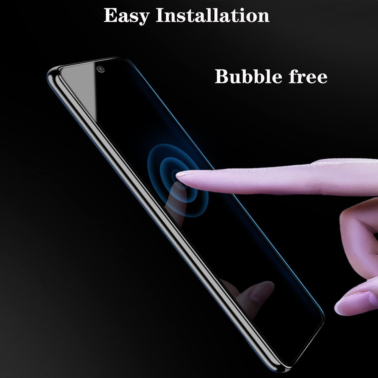 2 Pack Privacy Screen Protector Tempered Glass Anti-Spy 9H Hardness Anti-Peep 3D Edge  - ON2V54 2077-7
