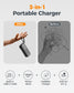 10000mAh Power Bank with AC Wall Plug 30W PD Fast Charge Backup Battery Portable Charger Built-in Cable LED Display  - ONXW282 2644-2