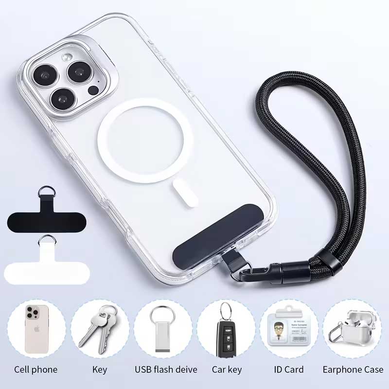 3 Pack Phone Lanyard Adjustable Wrist Straps For Phone Cases  Black  - ONXW262 2623-2