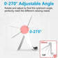 2 Pack Portable Fold-up Stand Holder Travel Desktop Cradle Dock  - ONXW207 2557-3