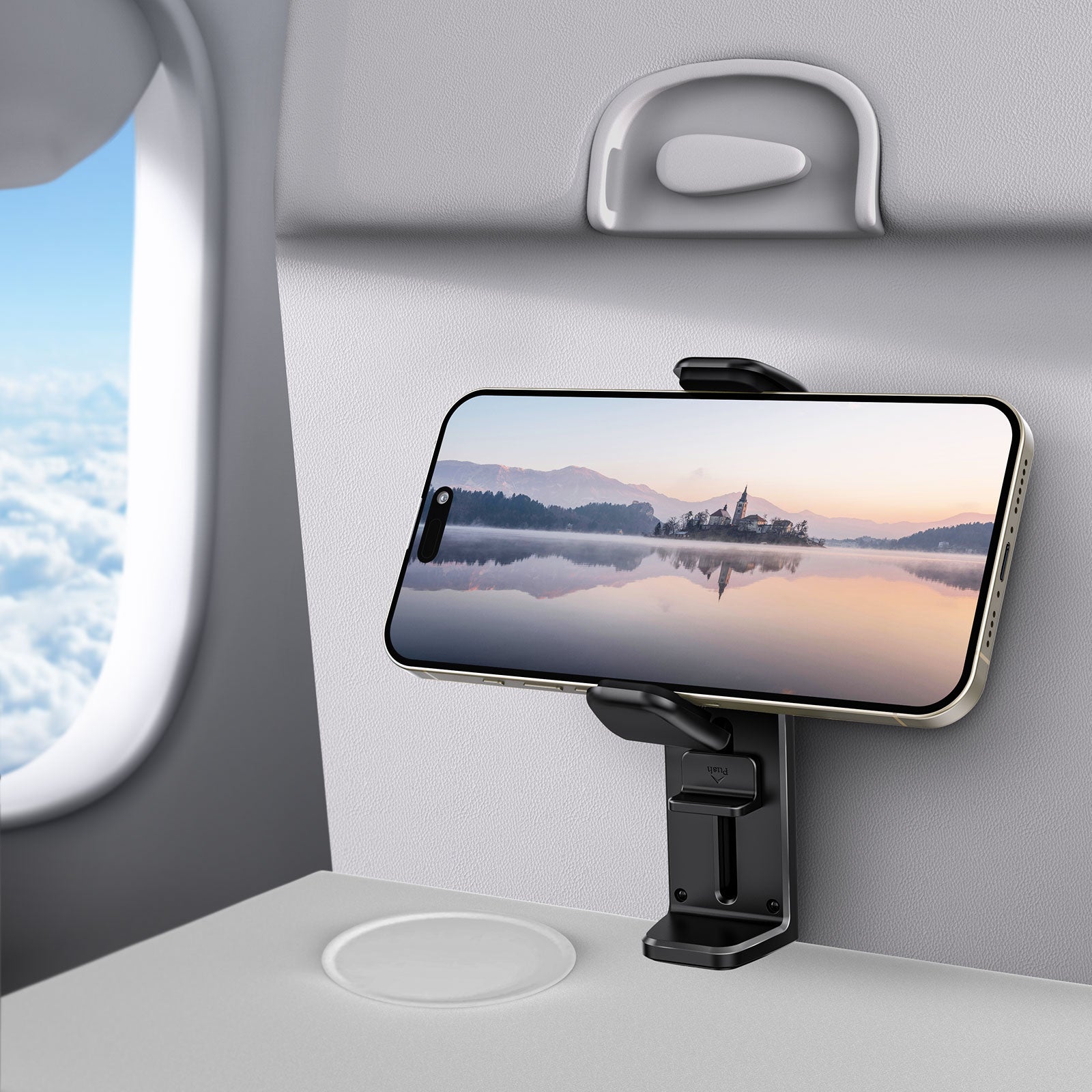 Travel Holder Phone Mount Desktop Stand Airplane 360 Degree Rotation Cradle  - ONV84 2123-6