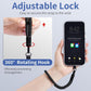 2 Pack Phone Lanyard Adjustable Wrist Straps  For Phone Cases  Black, Purple  - ONXW261 2622-2
