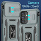 Grey Hybrid Case Cover Metal Ring  Lens Protects Kickstand Shockproof Armor  - ONXW284 2648-2
