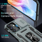 Grey Hybrid Case Cover Metal Ring  Lens Protects Kickstand Shockproof Armor  - ONXW284 2648-5