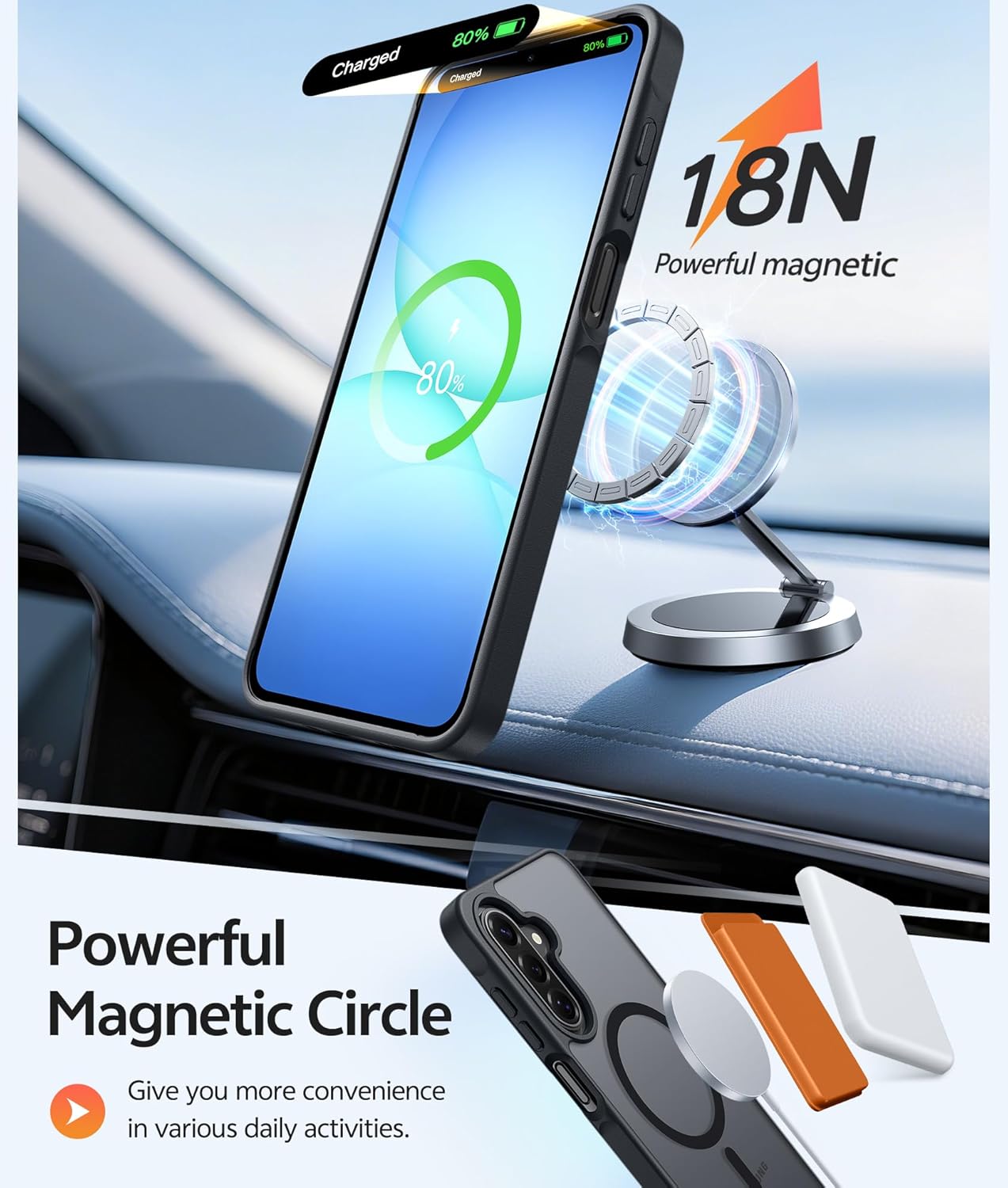 Magnetic Case Cover Armor Drop-Proof Defender Protective  - ONXW50 2386-3