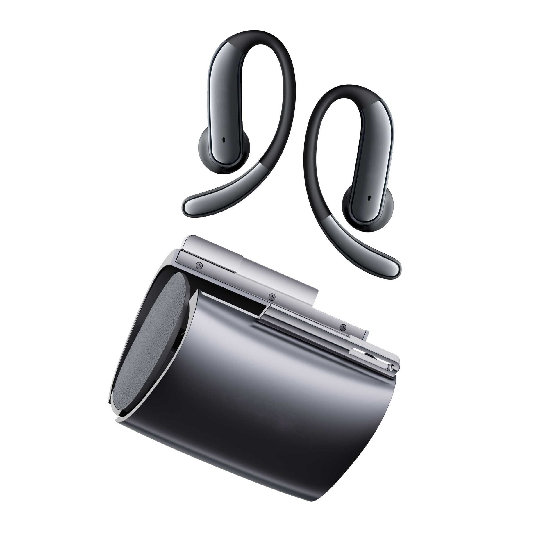 Wireless Ear-hook OWS Earphones  Bluetooth Earbuds Over the Ear Headphones  True Stereo Charging Case Hands-free Mic  - ONY81 2291-2