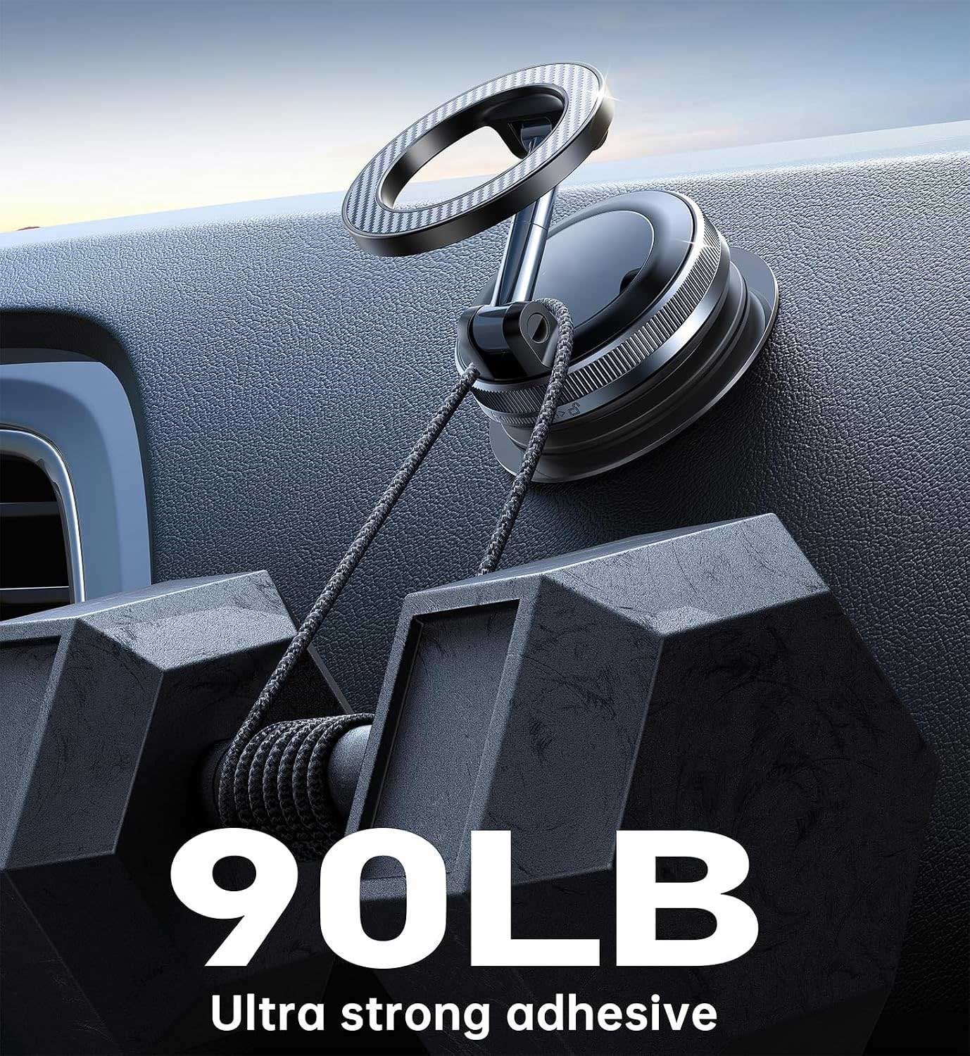 Vacuum Magnetic Phone Holder Mount Suction Folding  Windshield  - ONXW216 2566-6