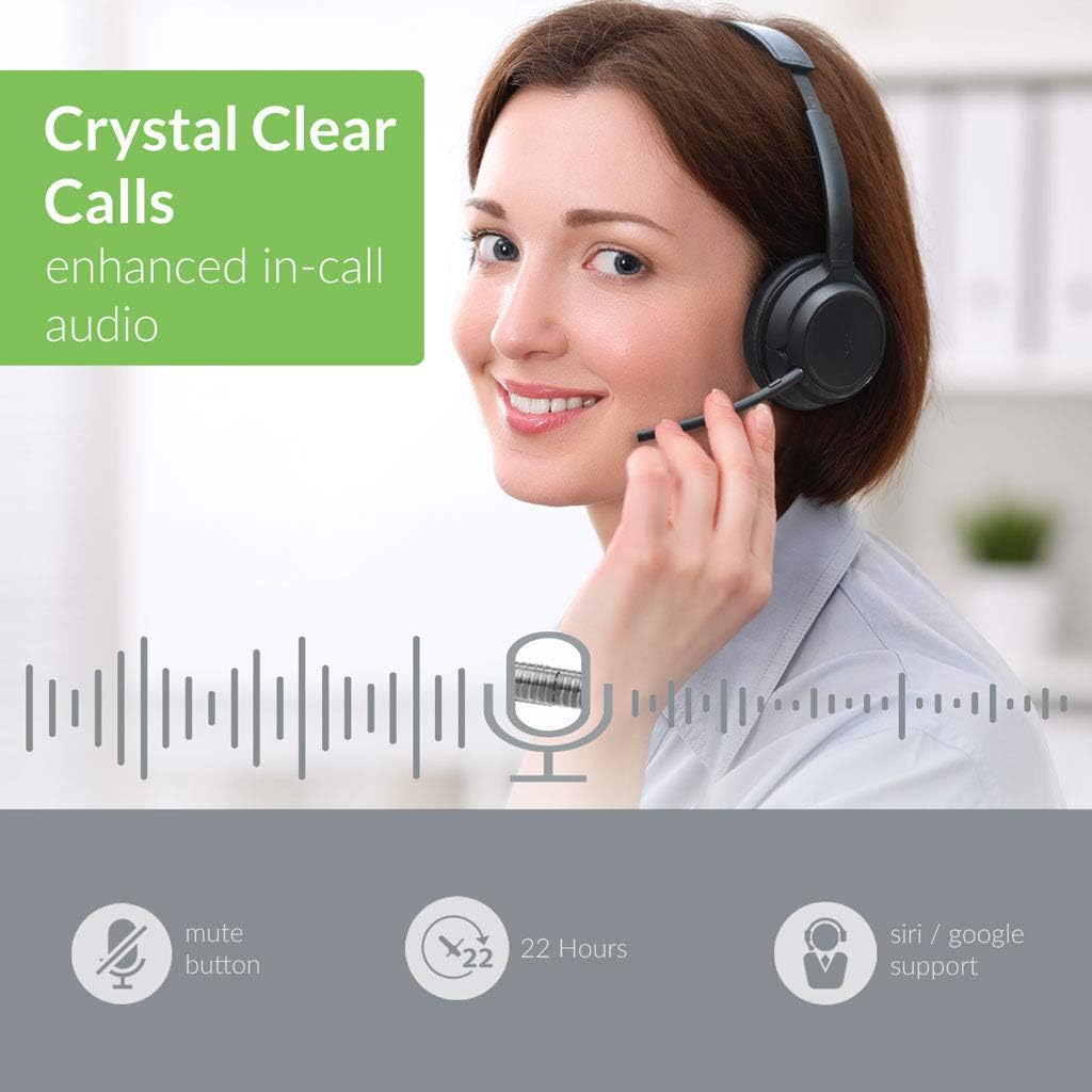 Wireless Headset Mic Headphone Bluetooth Earphone Hands-free   - ONXW127 2475-2
