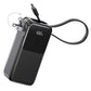10000mAh Power Bank with AC Wall Plug 30W PD Fast Charge Backup Battery Portable Charger Built-in Cable LED Display  - ONXW282 2644-1
