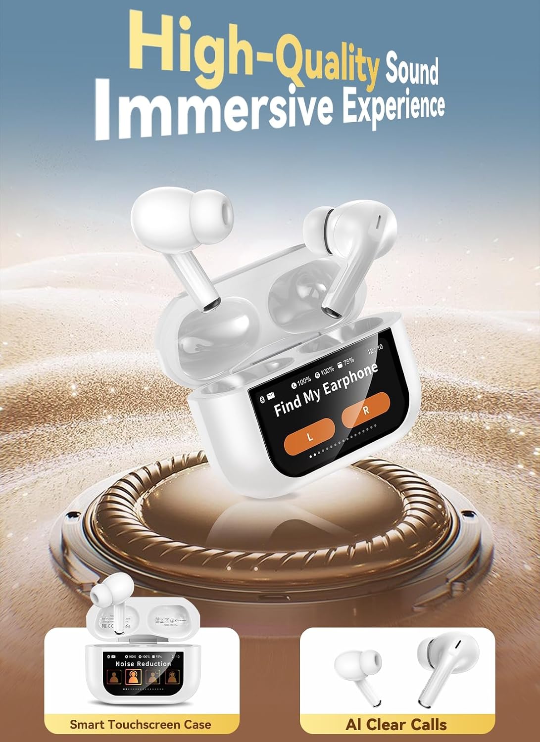 TWS Earphones Wireless Earbuds Headphone True Stereo Headset  - ONXW136 2485-6