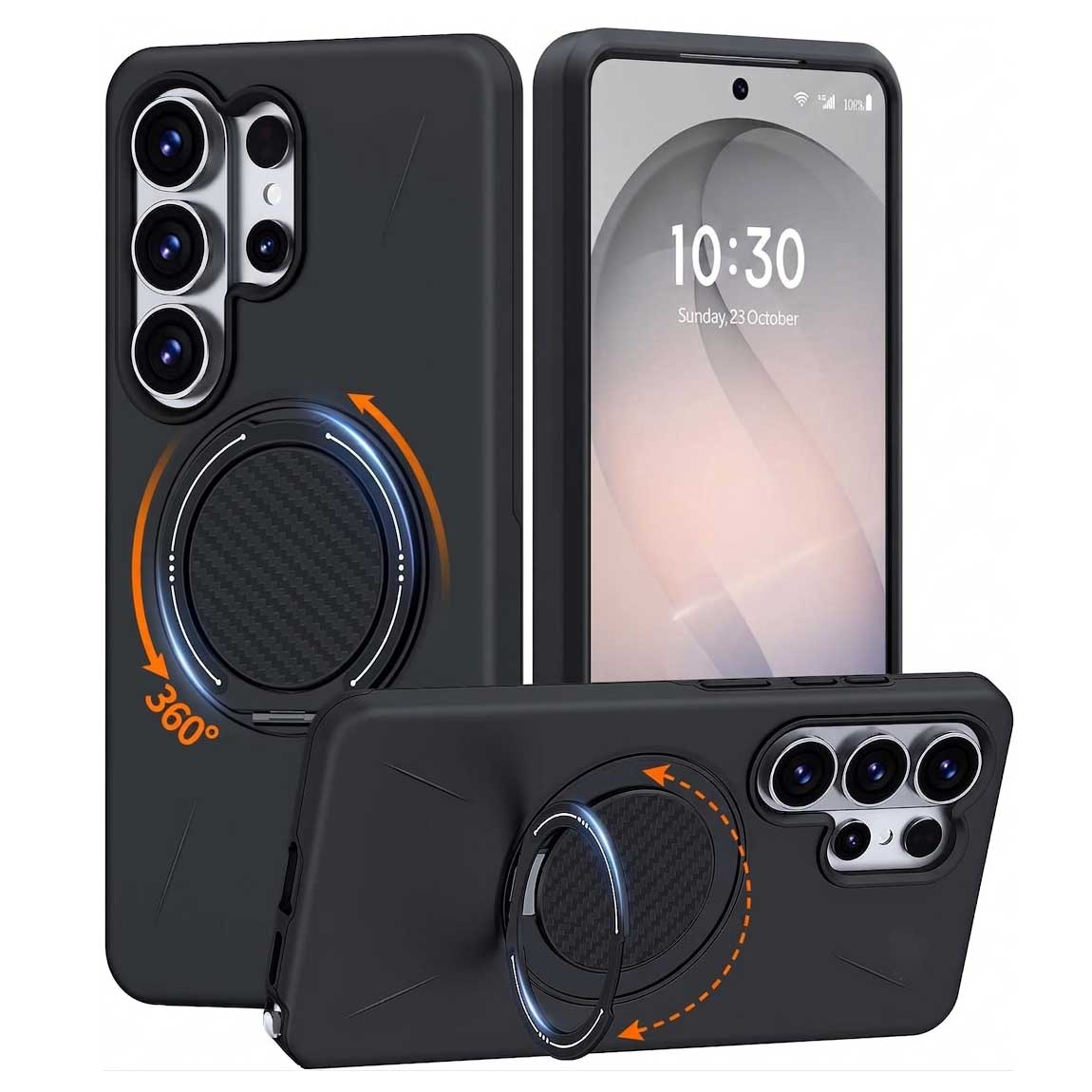 Magnetic Ring Case  360 Degree Rotate  Cover Armor Drop-Proof  Defender  - ONXW6 2342-1