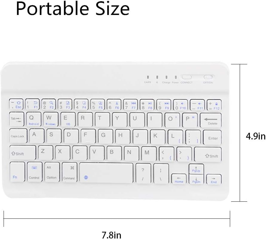  Wireless Keyboard   Ultra Slim   Rechargeable  Portable Compact  - ONS79 2053-7