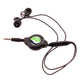 Retractable Earphones Headphones Hands-free  Earbuds 3.5mm w Mic Headset  - OND51 2328-4
