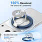 Metal Magnetic Ring Phone Holder  Blue Kickstand Folding Desk Stand  - ONXW218 2568-4