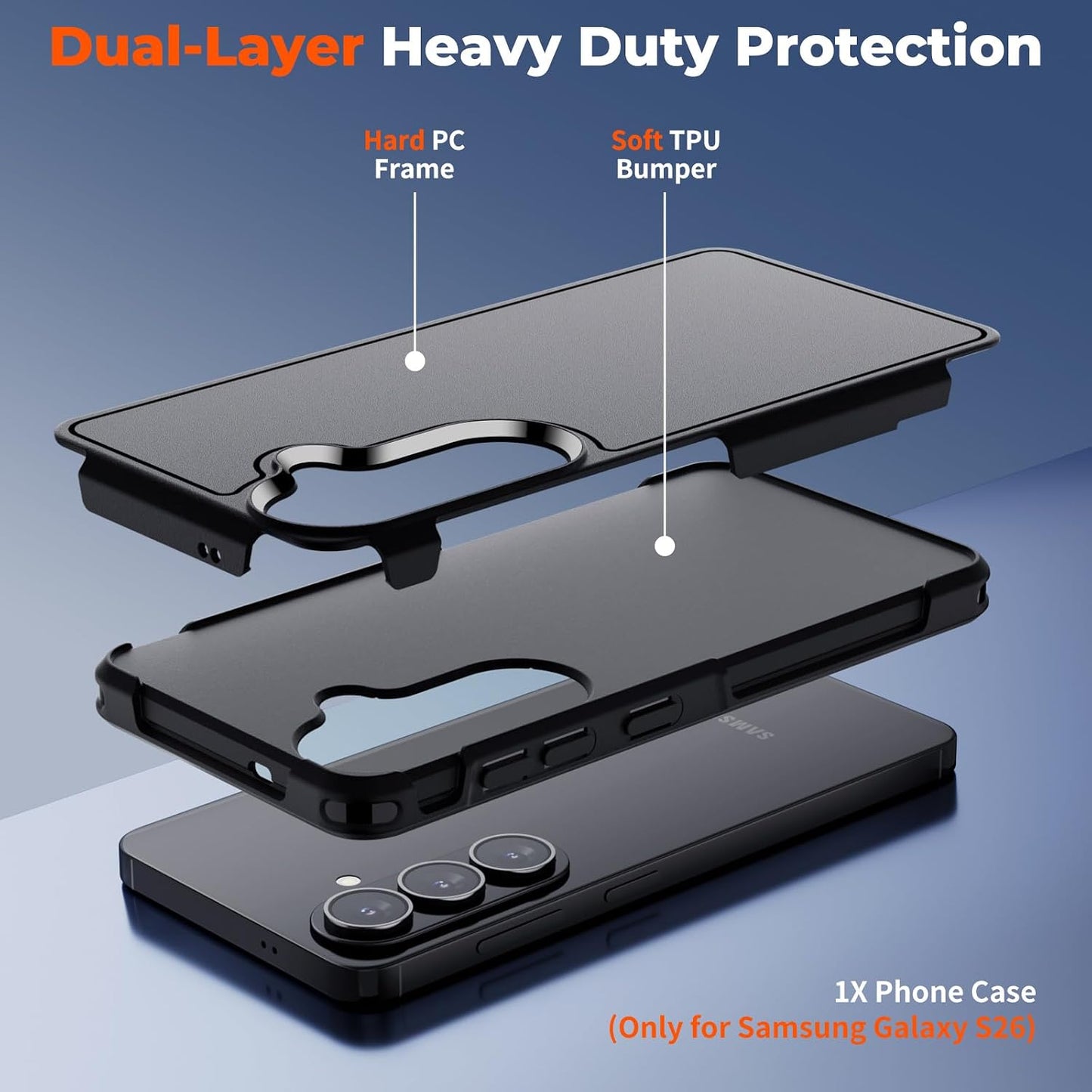 Case Cover Dual Layer Shockproof Non-Slip Armor  - ONXW7 2343-2