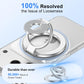 Metal Magnetic Ring Phone Holder Kickstand Folding Desk Stand Silver Color  - ONXW220 2570-4