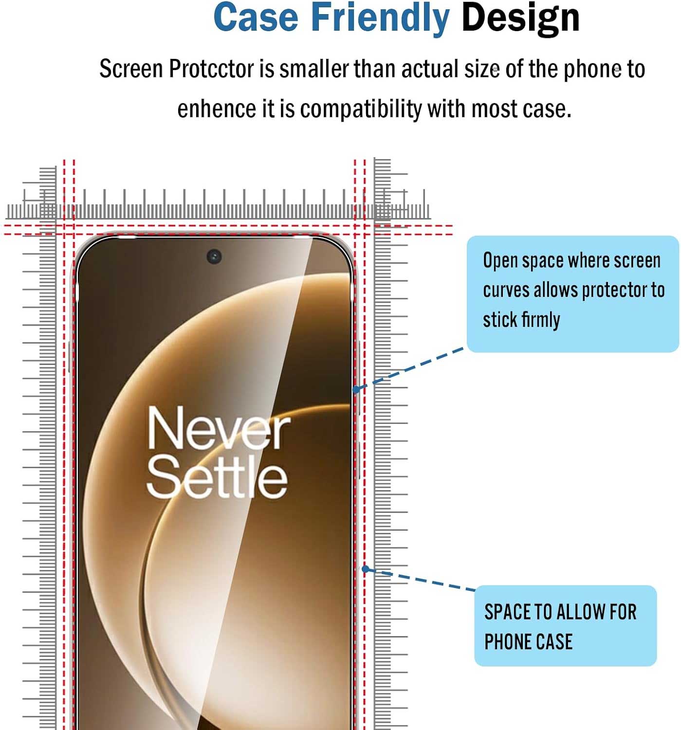 2 Pack Screen Protector Tempered Glass HD Clear Full Cover (Fingerprint Unlock) 9H Hardness  - ON2SP75 2313-5