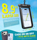 Waterproof Case 2 Pcs Underwater Bag For Pool Sea Floating Cover Touch Screen  - ONXW277 2638-3