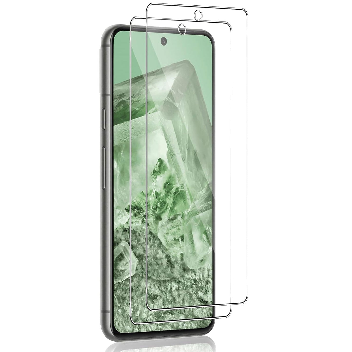 2 Pack Screen Protector Tempered Glass HD Clear Full Cover (Fingerprint Unlock) 9H Hardness  - ON2V71 2110-1
