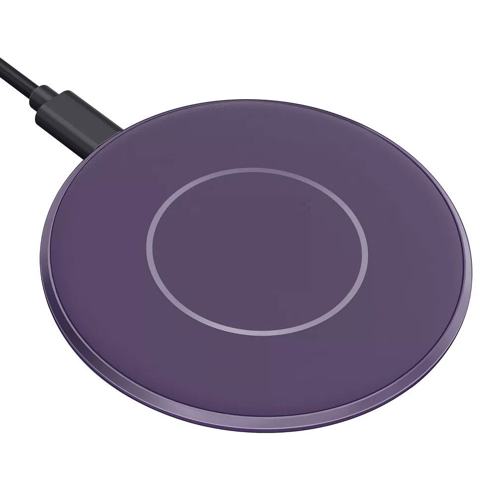 Purple 15W Wireless Charger Fast Charge Charging Pad Slim Quick Charge - ONY88