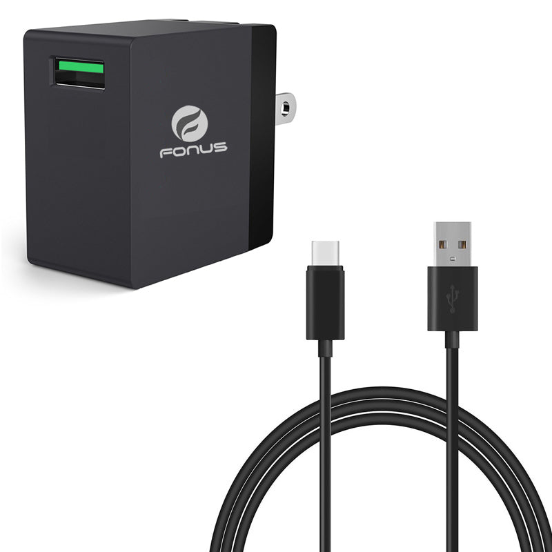 Quick Home Charger 18W 6ft USB Cable Power Cord Travel – OdeMobile
