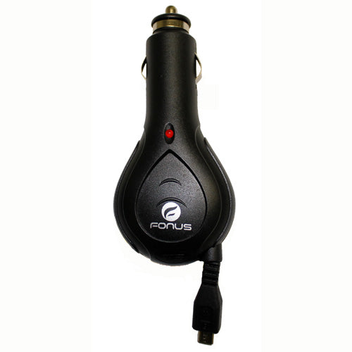 Car Charger Retractable MicroUSB DC Socket Power Adapter