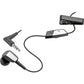 Mono Headset Wired Earphone Handsfree Mic 3.5mm Headphone Single Earbud