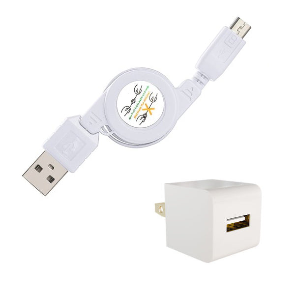 Home Charger Retractable Micro USB Cable Power Adapter