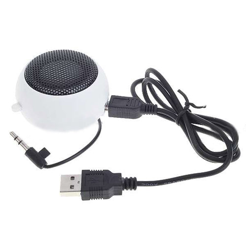 Wired Speaker Portable Audio Multimedia Rechargeable White