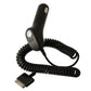 Car Charger USB Port Coiled Cable DC Socket Plug-in