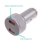 Car Charger 24W Fast 2-Port 6ft USB-C Cable DC Socket Power - ONE15