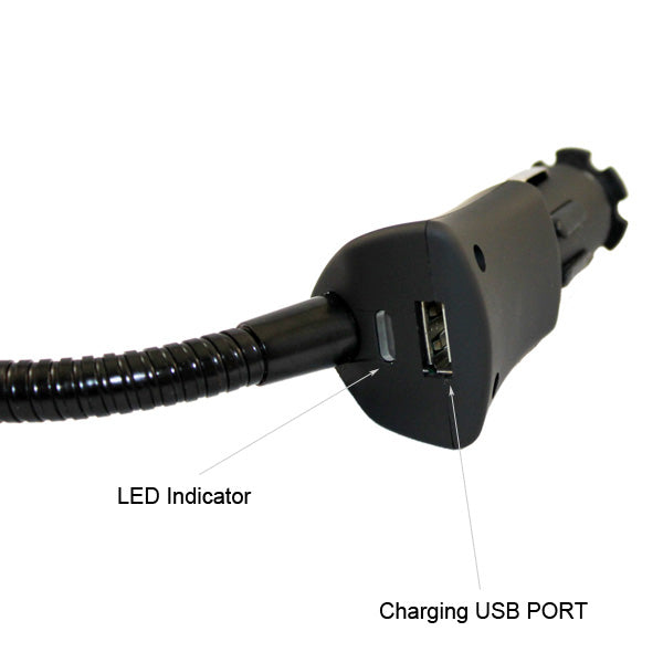 Car Mount Charger Holder DC Socket USB Port Cradle