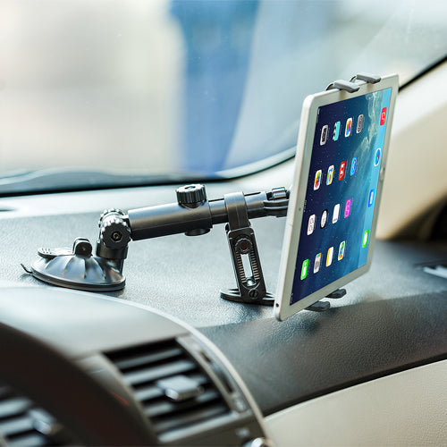 Heavy Duty Premium Car Mount Dash and Windshield Tablet Holder for iPad Pro  9.7, Air, Air 2 - iPad Mini 2 3 4 Retina - iPad 2 3 4 - Galaxy Tab A, Tab