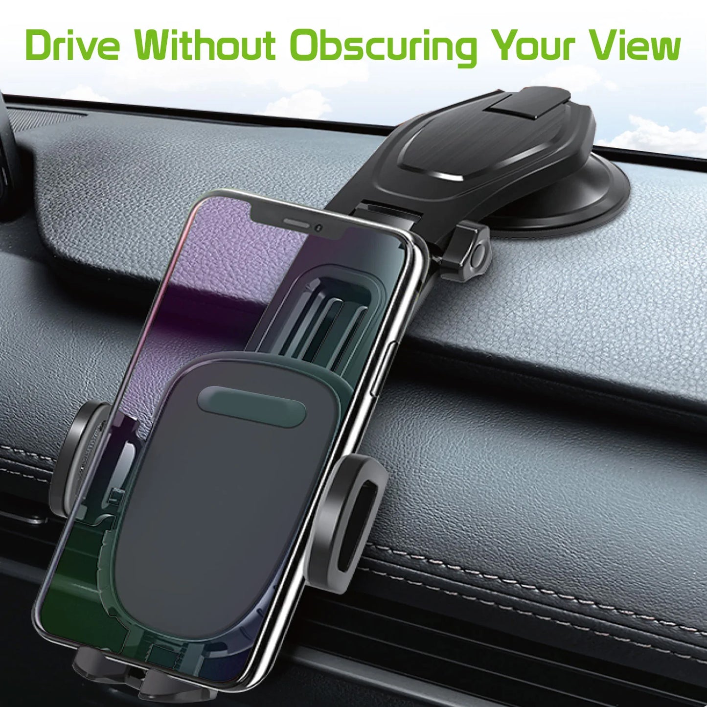 Car Mount Dash Holder Cradle Swivel Dock Strong Grip - ONZ84