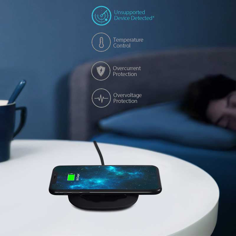 Wireless Charger Fast 7.5W and 10W Charging - Slim