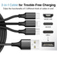 3-in-1 USB Cable Charging Wire Power Cord USB-C Sync - ONG72