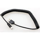 USB Cable Coiled Type-C Charger Cord USB-C