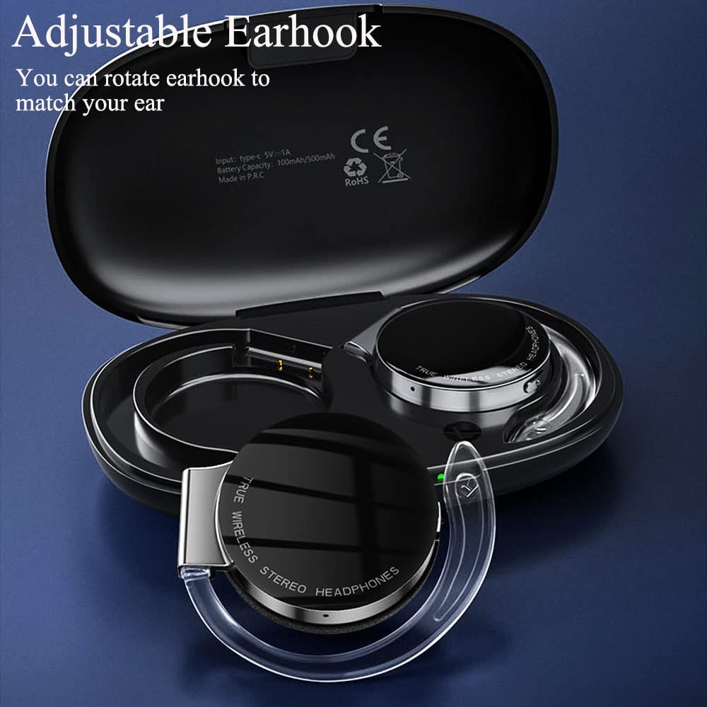Ear-hook Wireless Earphones TWS Bluetooth Earbuds Over the Ear Headphones True Wireless Stereo Charging Case Hands-free Mic - ONZ42