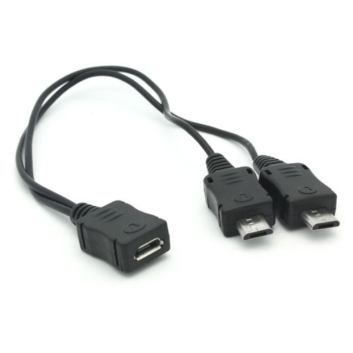 Micro-USB Splitter 2-Port Charger Adapter