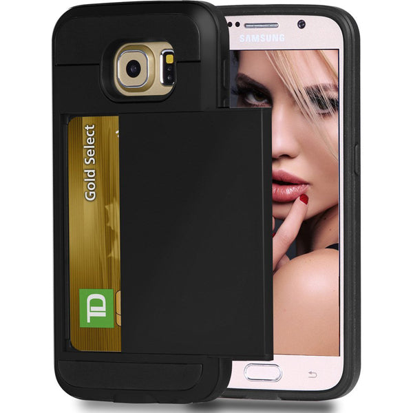 Case Hybrid Slim Fit Cover Reinforced Bumper Card ID Slot