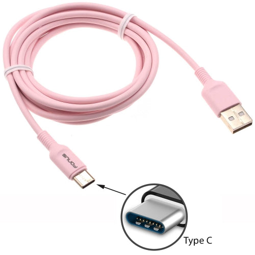 6ft Long USB-C Cable Pink Charger Cord Power Wire Type-C
