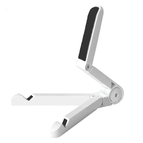 White Tablet Stand Desktop Folding Travel Portable Holder