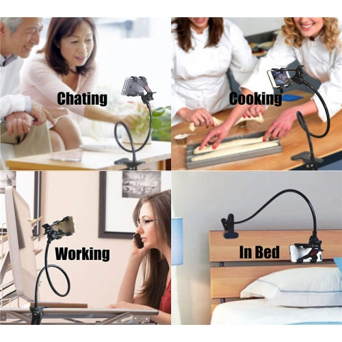 Clip Holder Stand Desk Bed Mount Lazy Arm Long Gooseneck