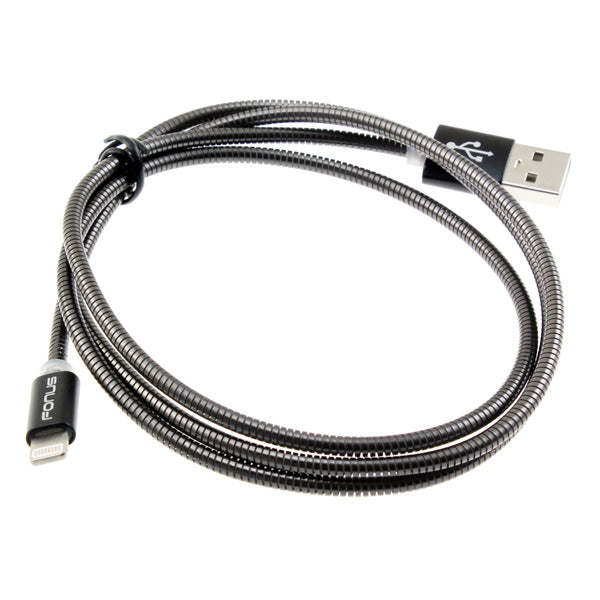 Metal USB Cable 3ft Charger Cord Power Wire Sync